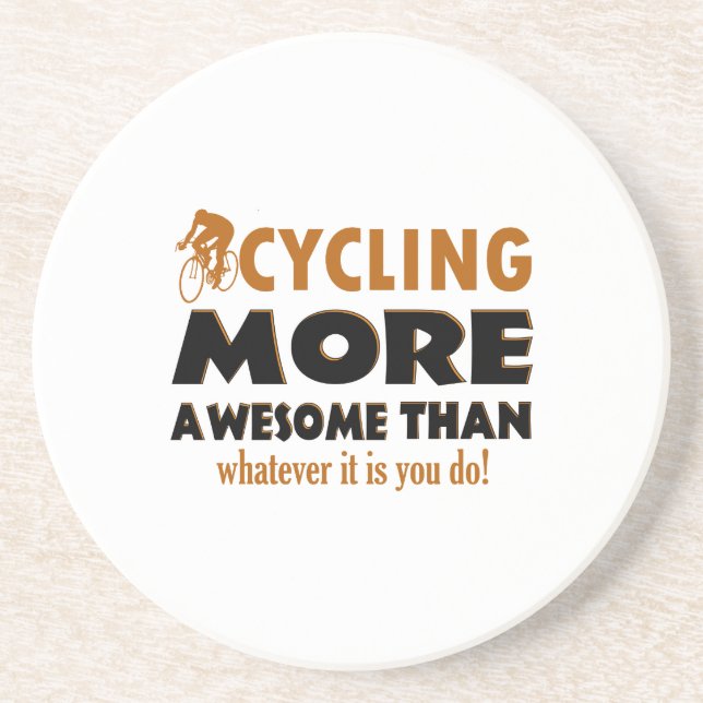 Cool cycling designs coaster (Front)