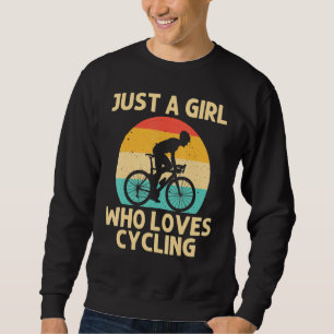 Cool Cycling For Girls Kids Cyclist Bicycle Mounta Sweatshirt