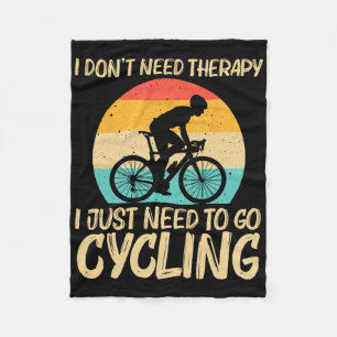 Cool Cycling For Men Women Cyclist Bicycle Mountai Fleece Blanket