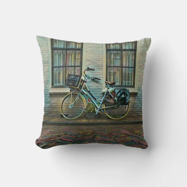 Cool cyclist gifts cushion (Front)