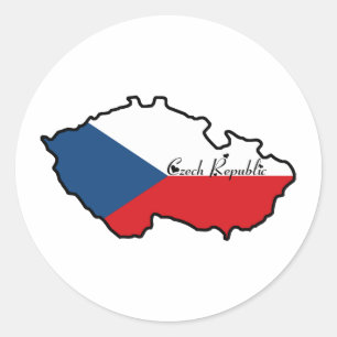 Cool Czech Republic Classic Round Sticker