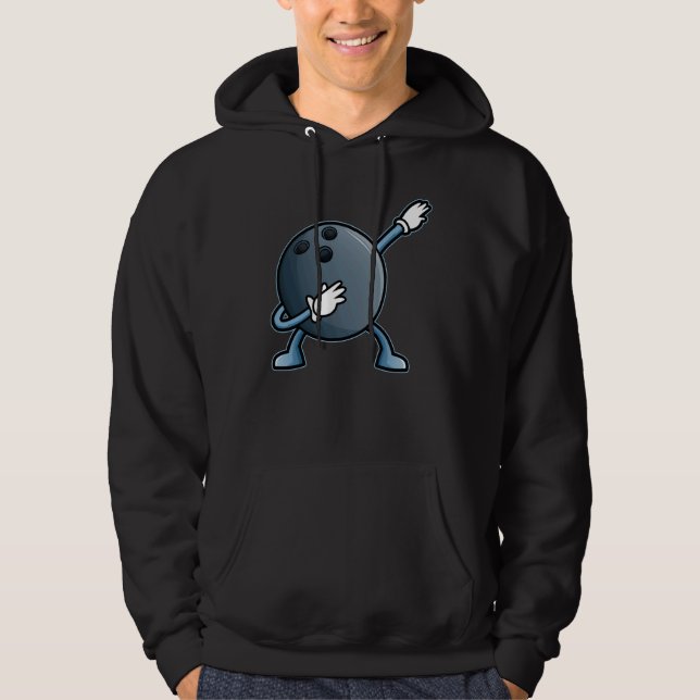 Cool Dabbing Bowling Ball Hoodie (Front)