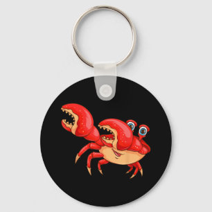 Cool Dabbing Crab Funny Dancer Sea Creature Lover Key Ring