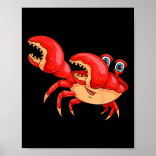 Cool Dabbing Crab Funny Dancer Sea Creature Lover Poster