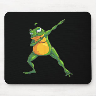 Cool Dabbing Frog Funny Hip-hop Tadpole Dancing Lo Mouse Pad