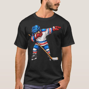 Cool Dabbing Hockey Player Boys Ice Hockey T-Shirt