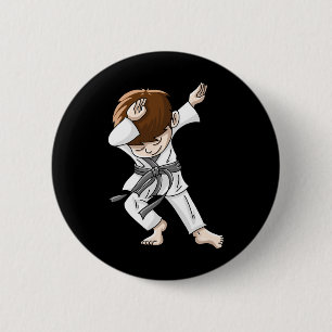 Cool Dabbing Karate Boy Funny Hip-hop Judo Dancing 6 Cm Round Badge