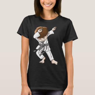 Cool Dabbing Karate Boy Funny Hip-hop Judo Dancing T-Shirt