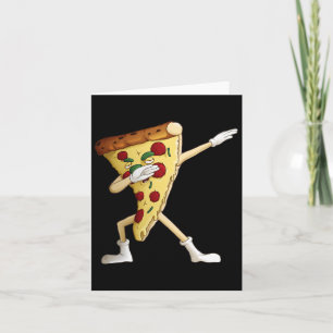 Cool Dabbing Pizza Funny Italian Pie Hip-hop Dance Card