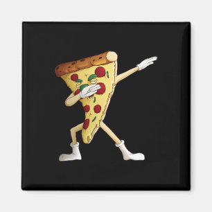 Cool Dabbing Pizza Funny Italian Pie Hip-hop Dance Magnet