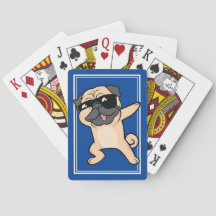 Cool Dabbing Pug Funny Tan Dog Dab