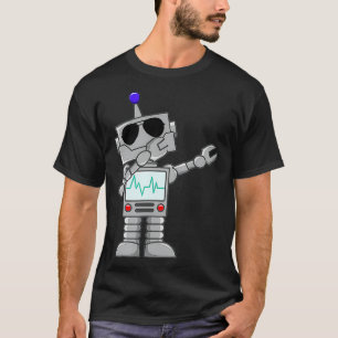 Cool Dabbing Robot Back to School T-Shirt