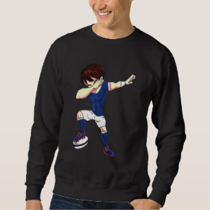 Cool Dabbing Rugby Player Sport Sweatshirt