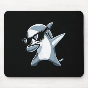Cool Dabbing Shark Sungles Kids Teens Summer Vacat Mouse Pad