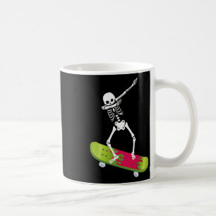 Cool Dabbing Skeleton Skateboarding Skateboard Clo Coffee Mug