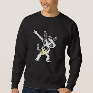 Cool Dabbing Wolf  Hip Hop Coyote Dog Dancing Sweatshirt