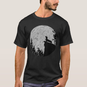 Cool Dachshund Full moon Dog Lover T-Shirt