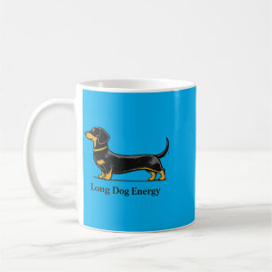 Cool Dachshund Long Dog Energy Humour Men Women Coffee Mug