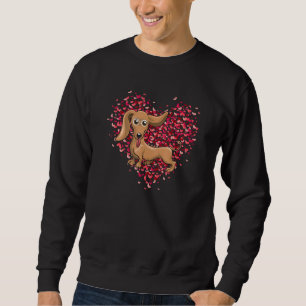 Cool Dachshund Valentine's Day Tee Dog  Funny