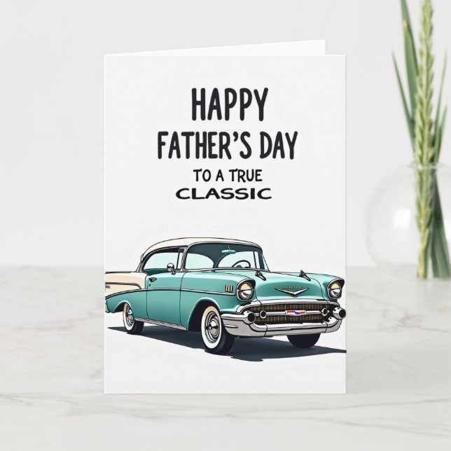 Cool Dad Auto Illustration Card (Front)