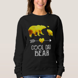 Cool Dad Bear Sunflower Sunflower Family Sweatshirt