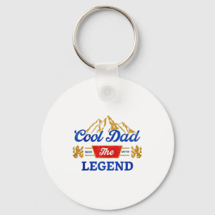 Cool Dad Beer The Legend Key Ring