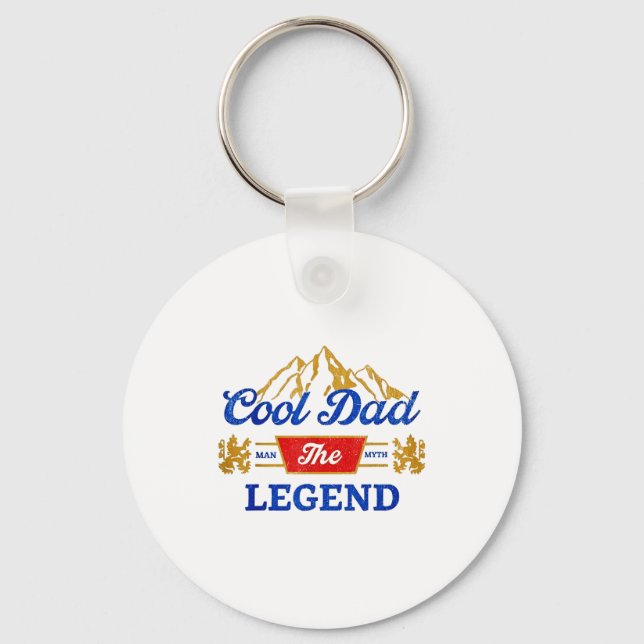 Cool Dad Beer The Legend  Key Ring (Front)