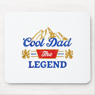 Cool Dad Beer The Legend Mouse Pad