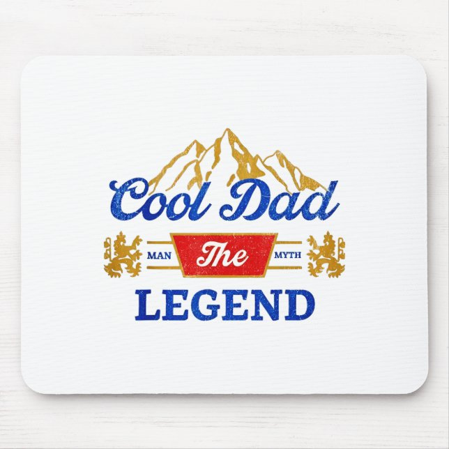Cool Dad Beer The Legend  Mouse Pad (Front)