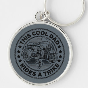 Cool Dad Biker Trike Key Ring