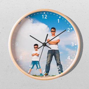 Cool Dad Birthday Gift Personalised Photo Clock