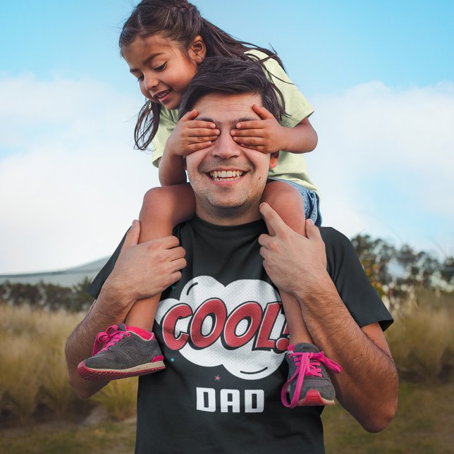 Cool Dad Comic Book Inspired Illustration T-Shirt (Creator Uploaded)