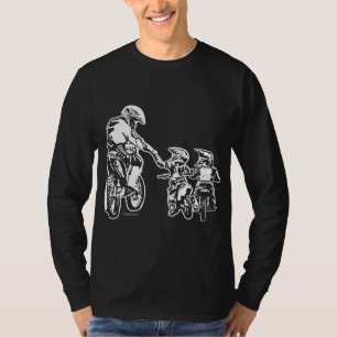 Cool Dad Dirt Bike Rider Motocross Father Son Bike T-Shirt