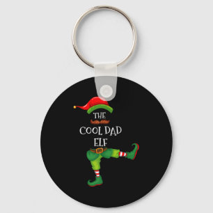 Cool Dad Elf Matching Family Group Christmas Party Key Ring