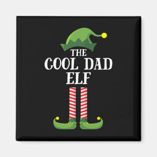 Cool Dad Elf Matching Family Group Christmas Party Magnet