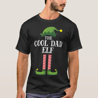 Cool Dad Elf Matching Family Group Christmas Party T-Shirt
