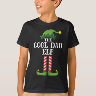 Cool Dad Elf Matching Family Group Christmas Party T-Shirt