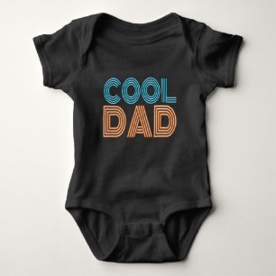 Cool Dad Father's Day Neon Typography   Bodysuit