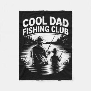 Cool Dad Fishing Club Father’s Day Lake Life Tee Fleece Blanket