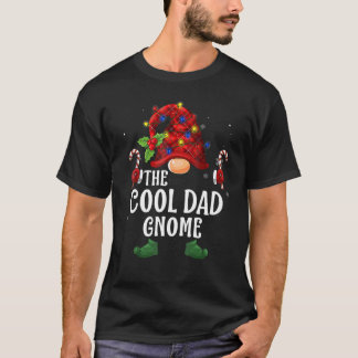Cool Dad Gnome Buffalo Plaid Matching Family Chris T-Shirt