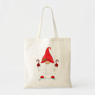 Cool Dad Gnome Buffalo Plaid Matching Family Chris Tote Bag