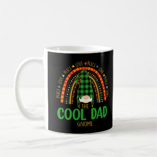 Cool Dad Gnome Rainbow Matching Family Peace Love  Coffee Mug
