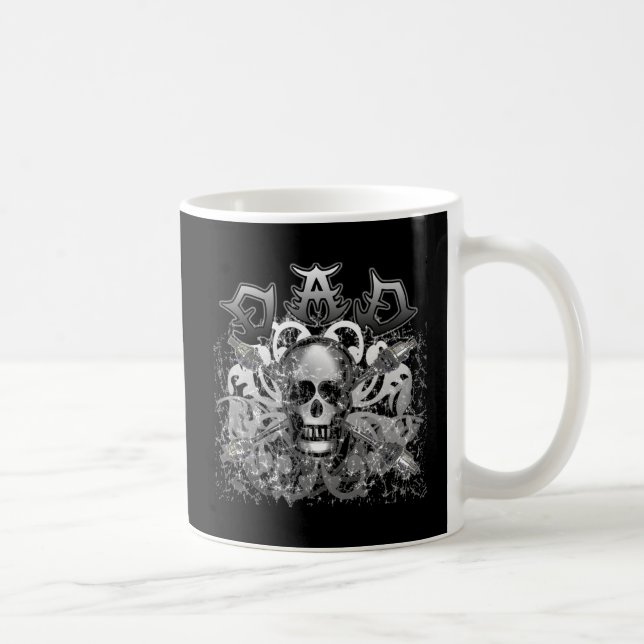Cool DAD in Heavy Metal Style Tshirts and Gifts Coffee Mug (Right)
