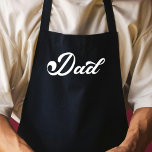 Cool Dad Like No Other Typography Modern Chef Apron<br><div class="desc">Celebrate the one-of-a-kind father in your life with this personalised cool dad apron featuring black retro script that says it all,   "Like No Other".</div>