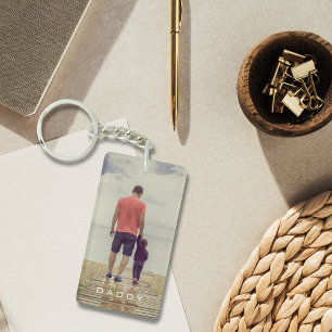 Cool Dad Photo Keychain