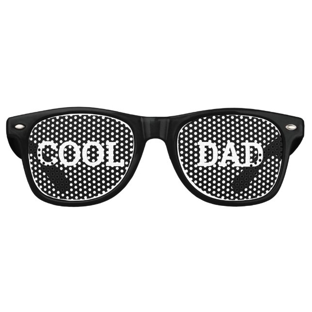 COOL DAD retro Shades / Fun Party Sunglasses (Front)
