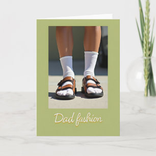 Cool Dad Socks And Sandals Card