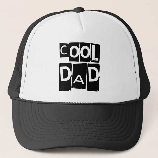 Cool Dad Typography Trucker Hat (Front)