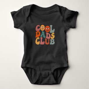 Cool Dads Club Dad Father's Day Retro Groovy Baby Bodysuit