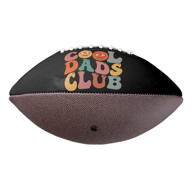 Cool Dads Club Dad Father's Day Retro Groovy Football (Rotated 270)